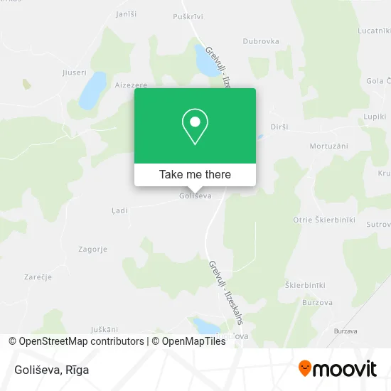 Goliševa map