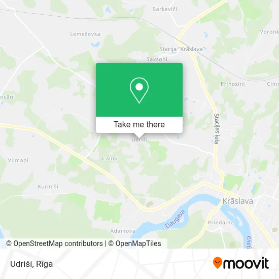 Udriši map