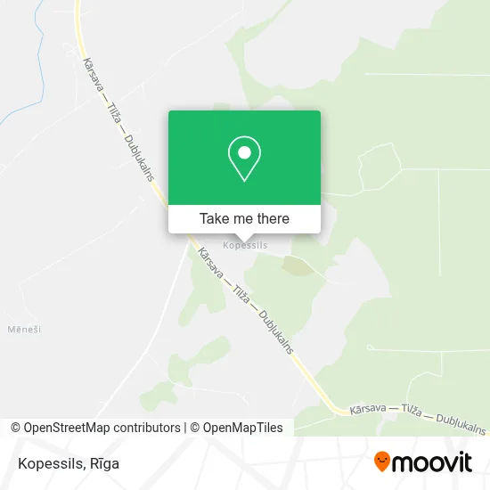 Kopessils map