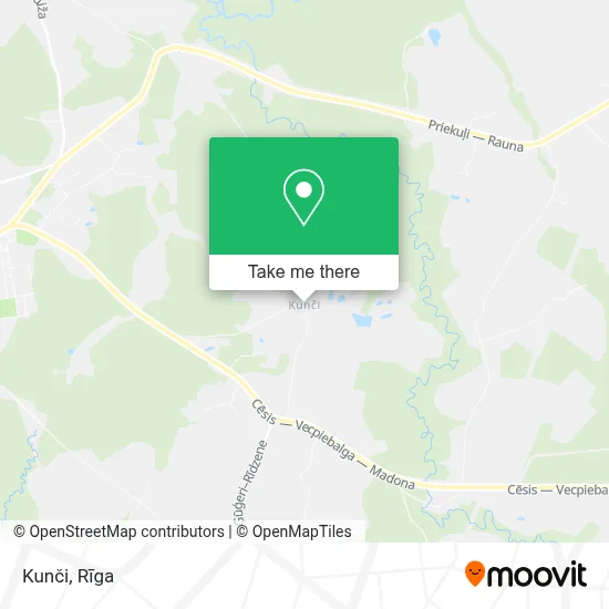 Kunči map