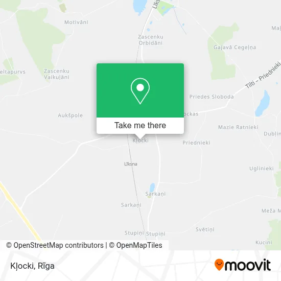 Kļocki map
