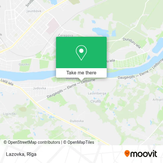 Lazovka map