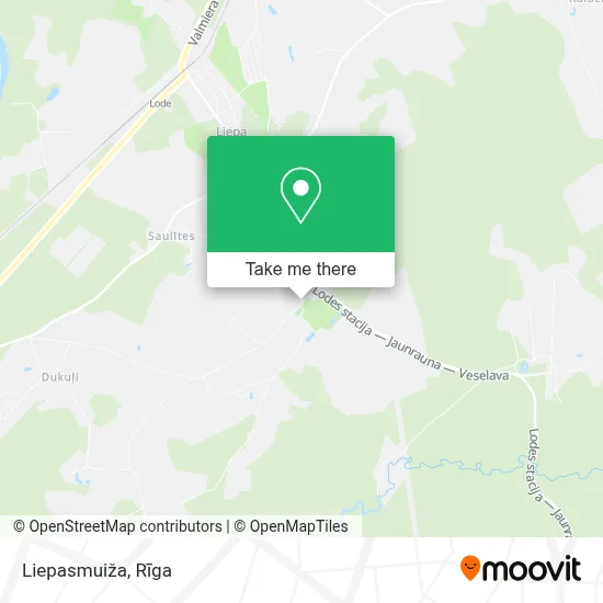 Liepasmuiža map
