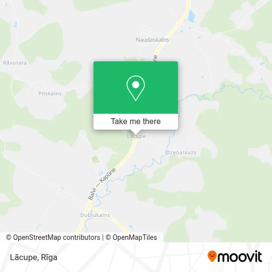 Lācupe map