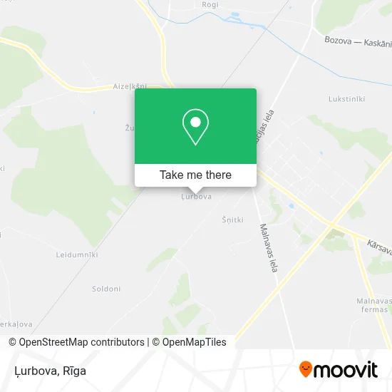 Ļurbova map