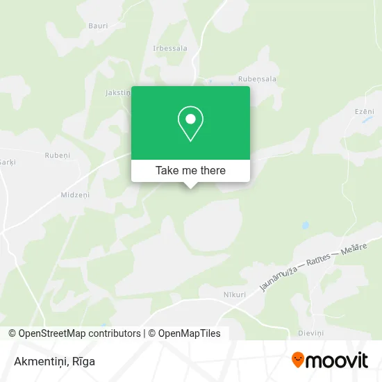 Akmentiņi map