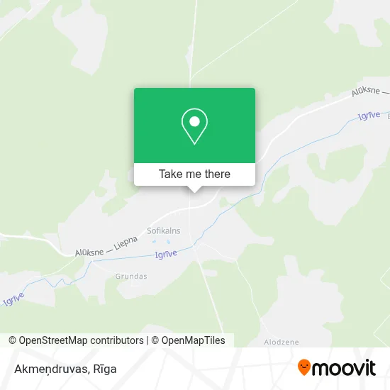 Akmeņdruvas map