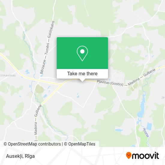 Ausekļi map