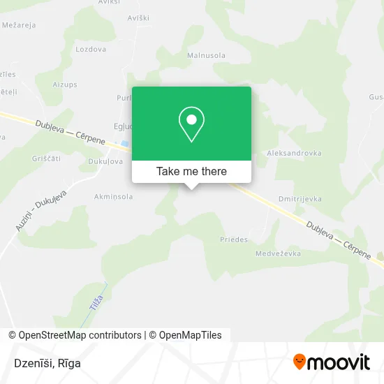 Dzenīši map