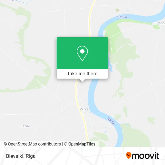 Bievalki map