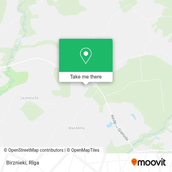 Birznieki map