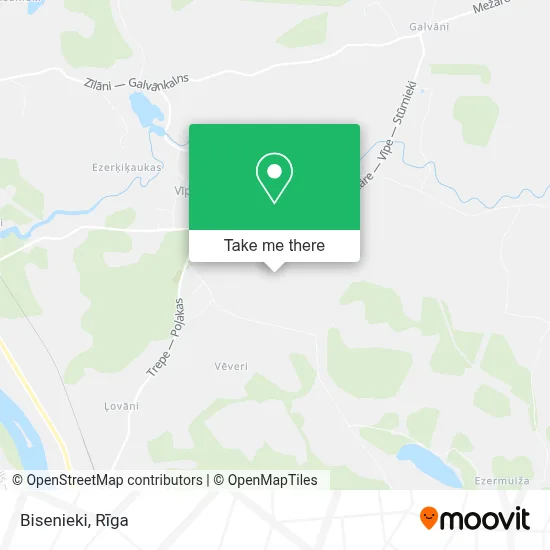 Bisenieki map