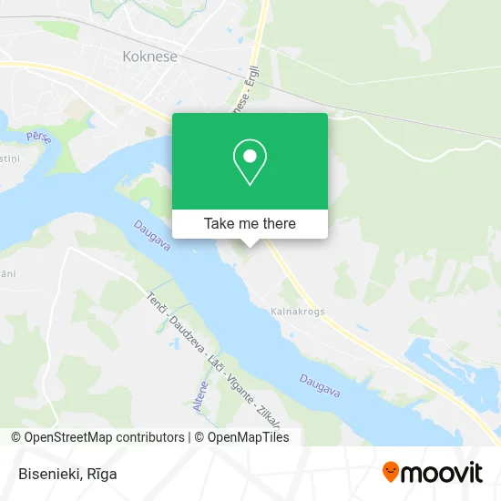 Bisenieki map
