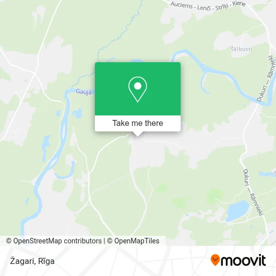 Žagari map