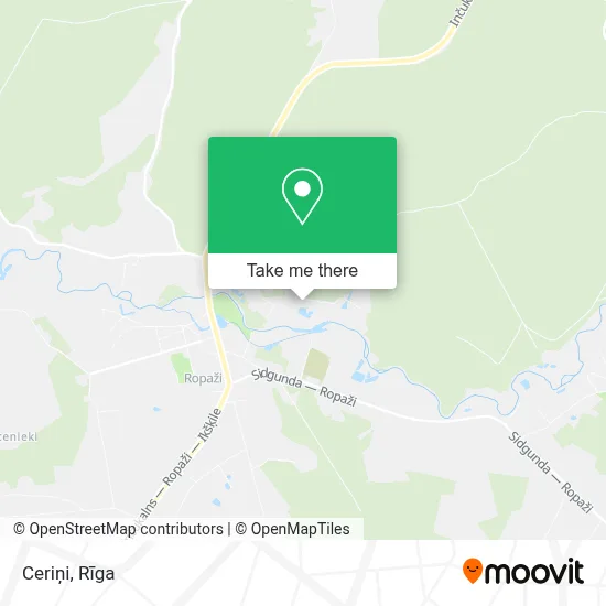 Ceriņi map