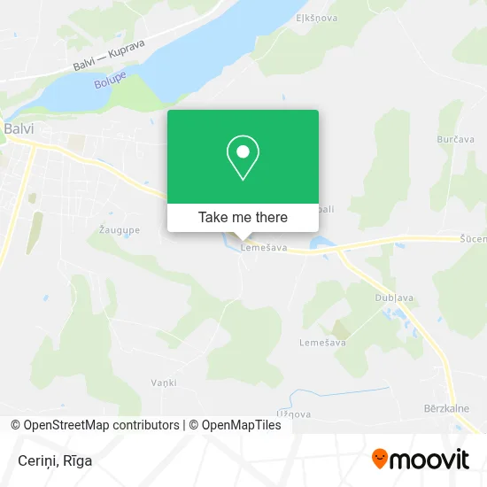 Ceriņi map