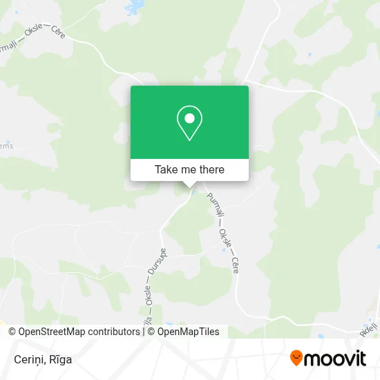 Ceriņi map
