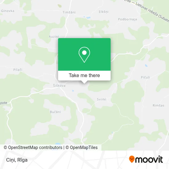 Ciņi map