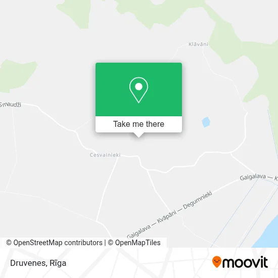 Druvenes map