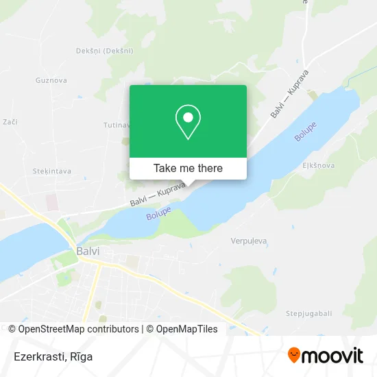 Ezerkrasti map