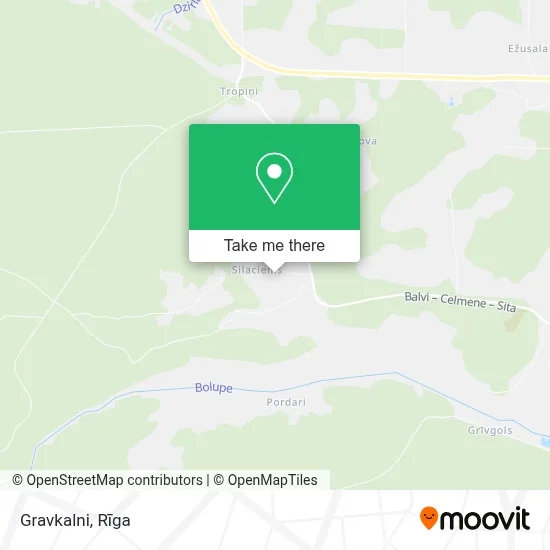 Gravkalni map