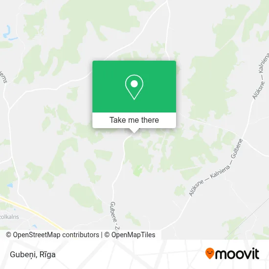 Gubeņi map