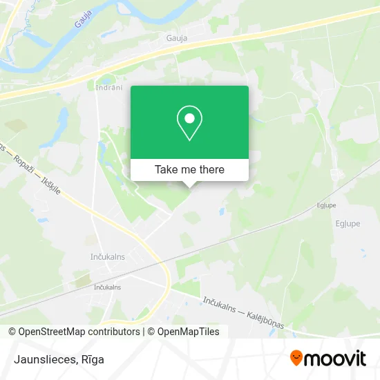 Jaunslieces map