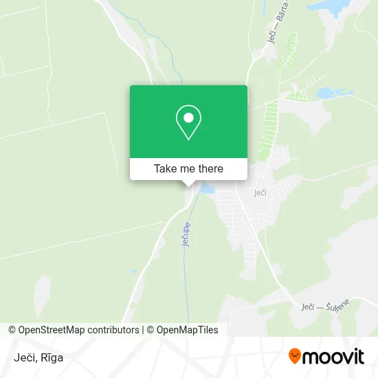 Ječi map
