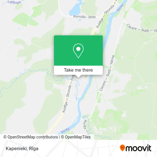 Kapenieki map