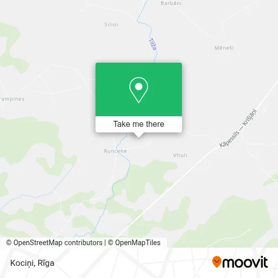 Kociņi map