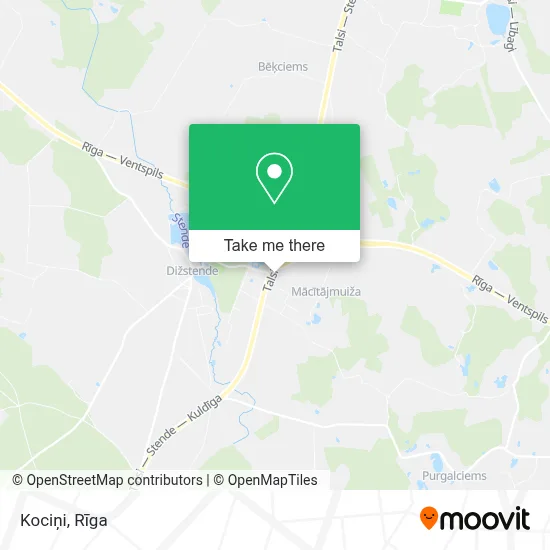 Kociņi map