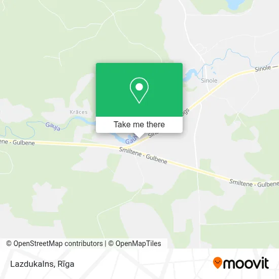 Lazdukalns map