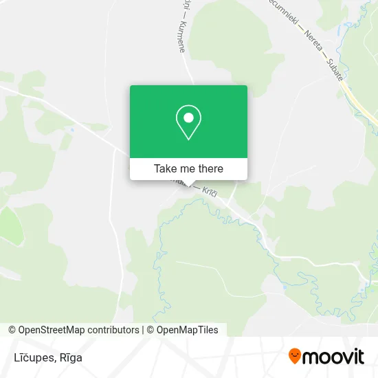 Līčupes map