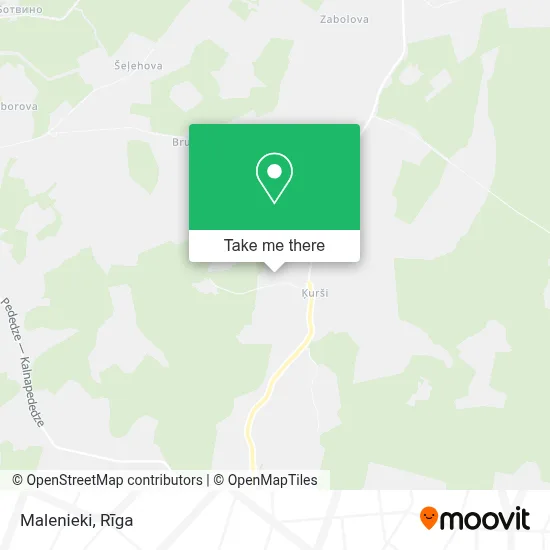 Malenieki map
