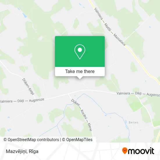 Mazvējiņi map