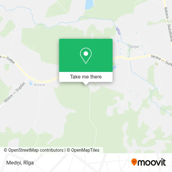 Medņi map
