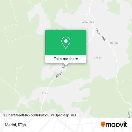 Medņi map