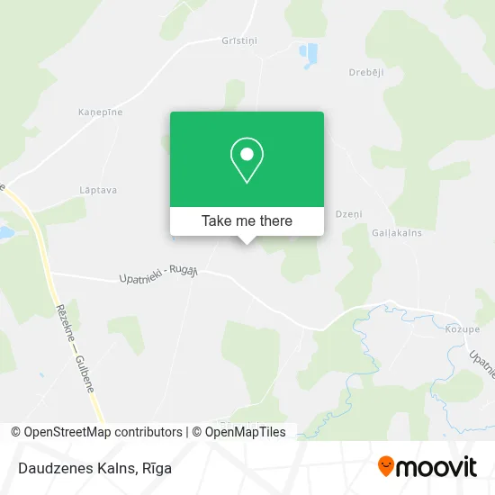 Daudzenes Kalns map
