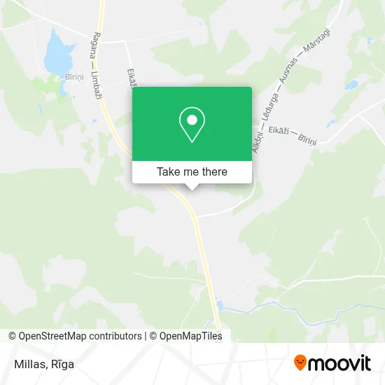 Millas map
