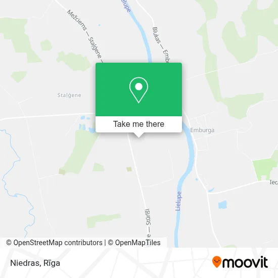 Niedras map