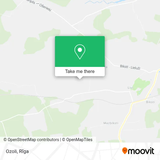 Ozoli map
