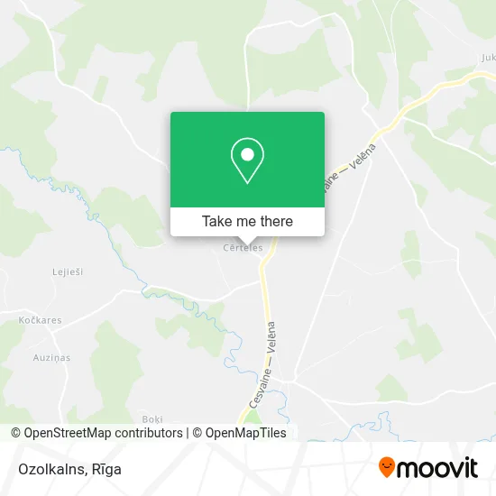 Ozolkalns map