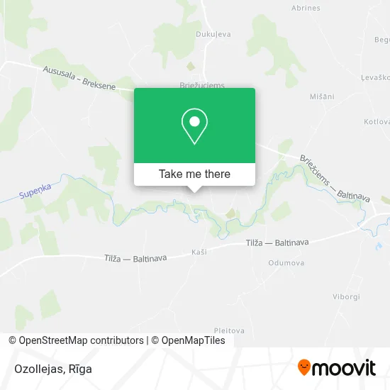 Ozollejas map