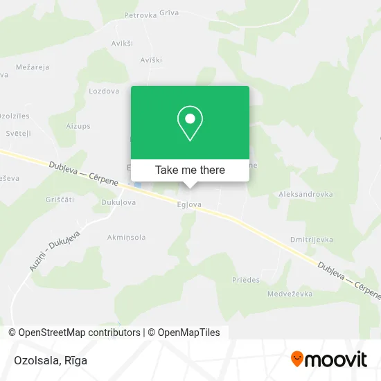 Ozolsala map