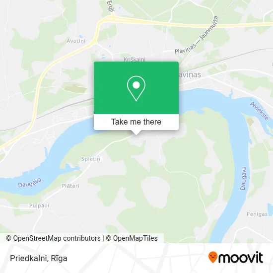 Priedkalni map