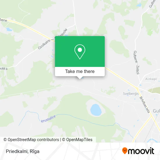 Priedkalni map