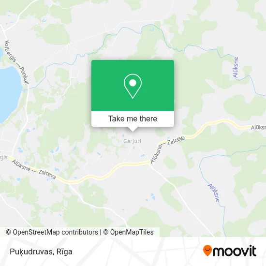 Puķudruvas map
