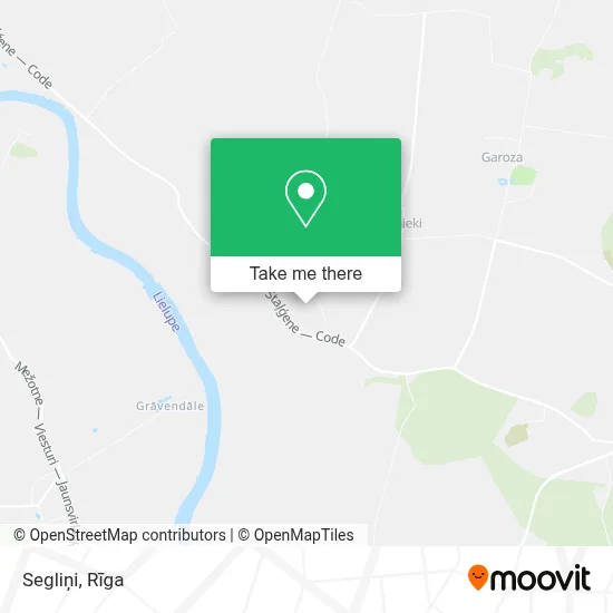 Segliņi map