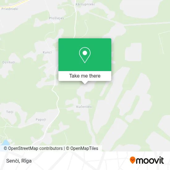 Senči map