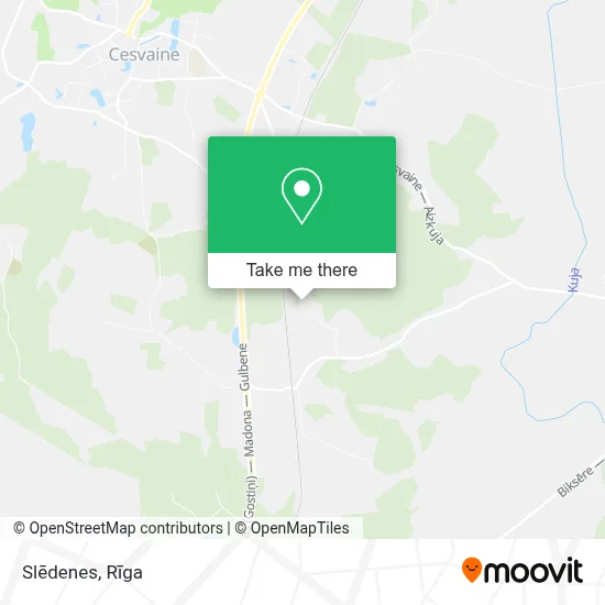 Slēdenes map